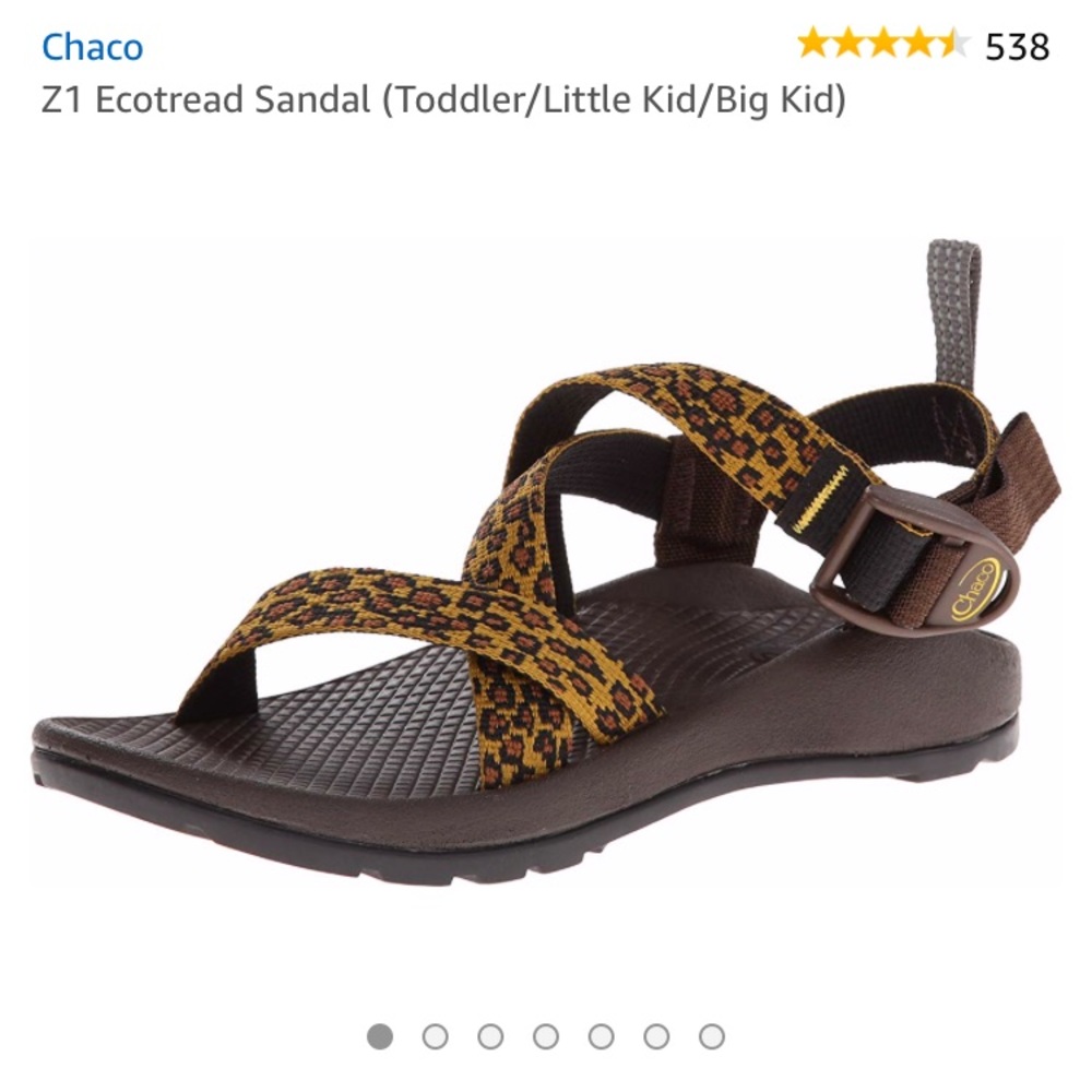CHACO Sandal Leopard Print. Size 6